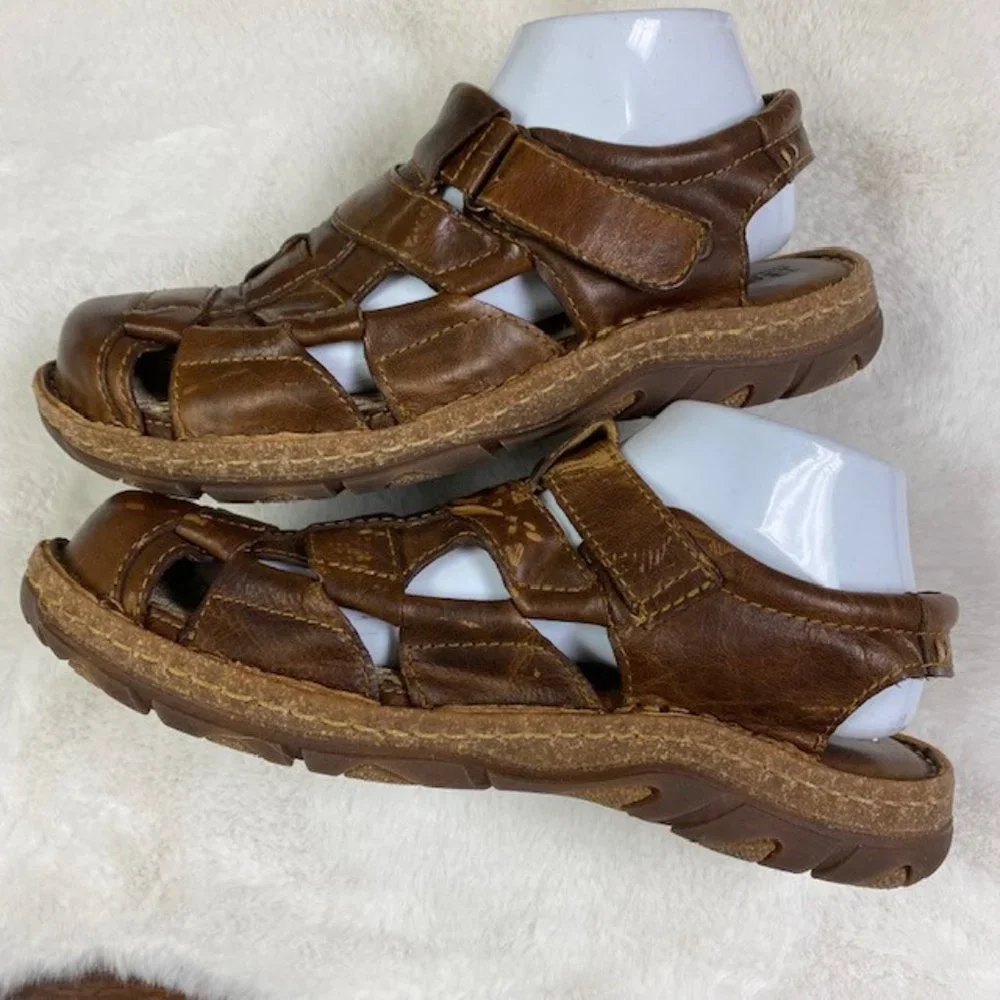 Born‎ Cabot III Leather Fisherman's Sandals, size 8